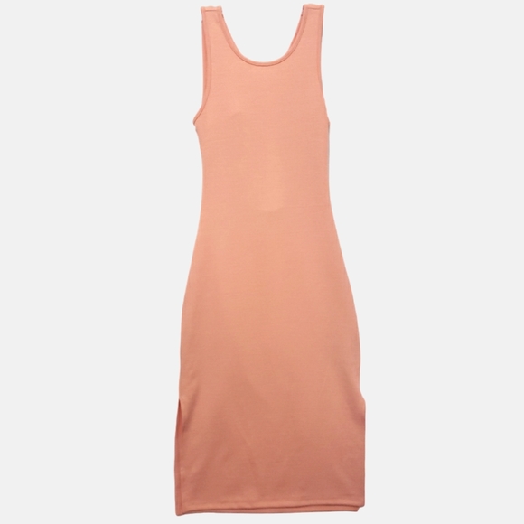 Roxy Good Keepsake Dress Streatch Knit Open Back Midi Size M - Picture 3 of 10